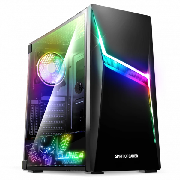 Spirit of Gamer CLONE 4 Black Számítógépház