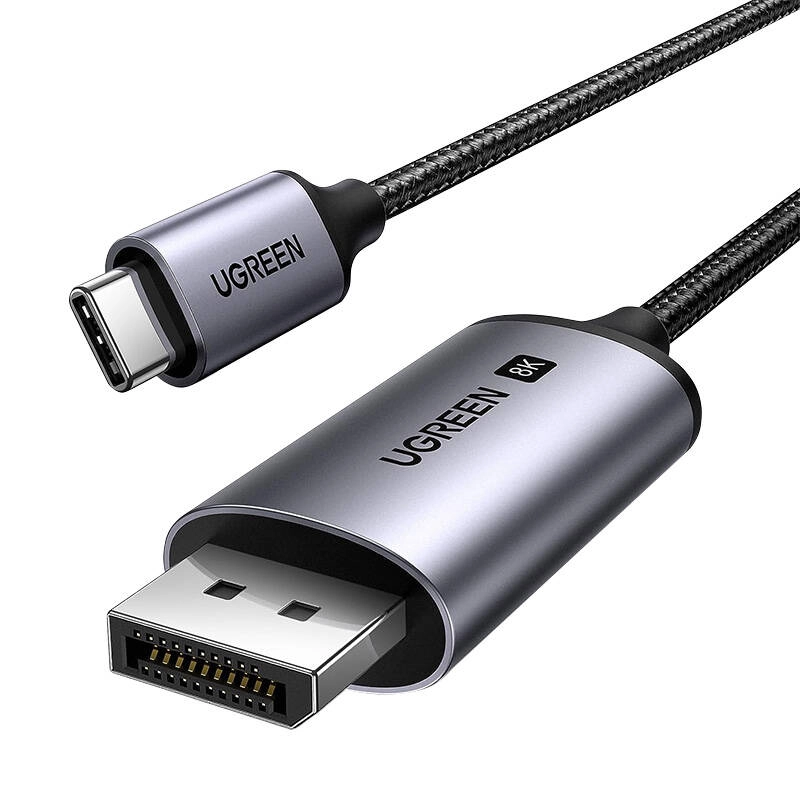 UGREEN CM556 USB-C - DisplayPort 8K 3 méteres kábel (fekete)